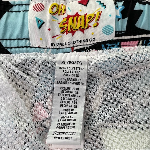 Drill Mens XL Size Drawstring Swim Trunks stretch & UV Protection Bathing Suit - Picture 5 of 10